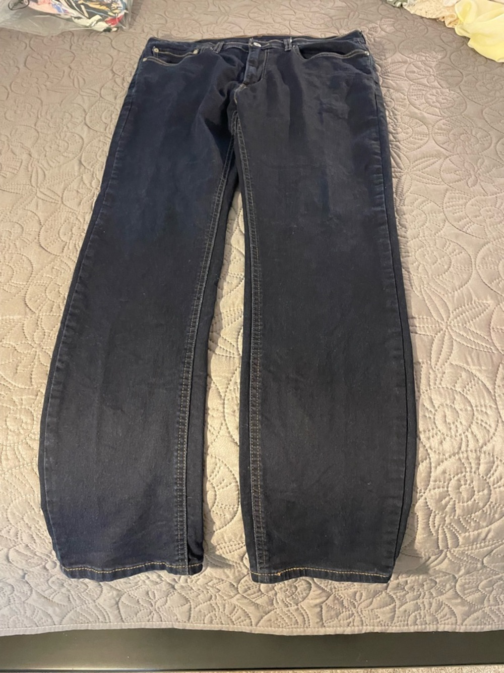 Levi's Navy Straight-Leg Jeans